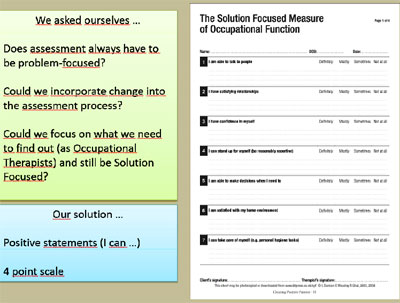 The Solution Focus Measure of Occupational Function