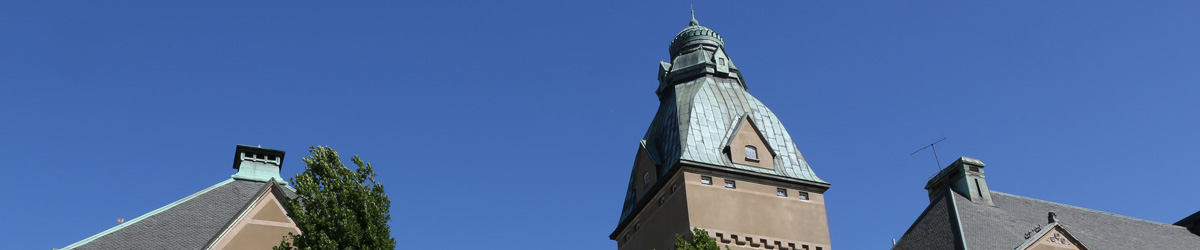 Västerås stadshotells torn och tak.